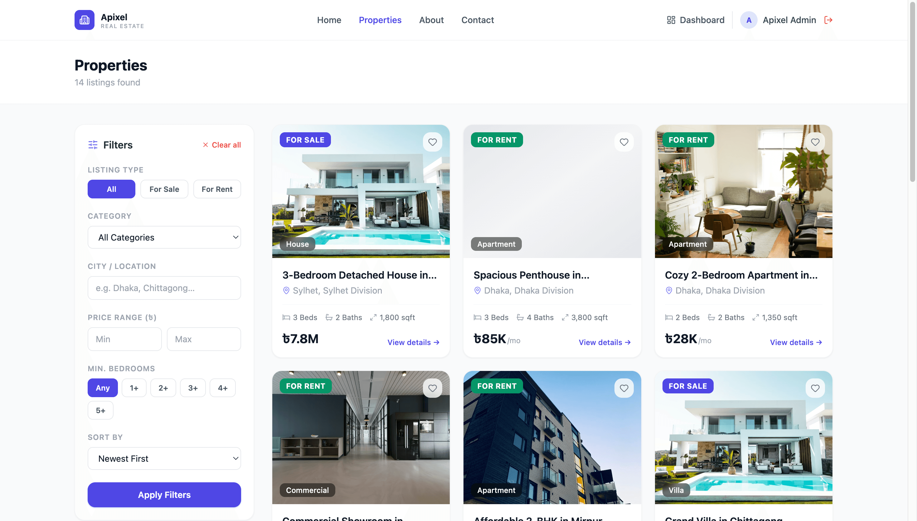Real Estate Website